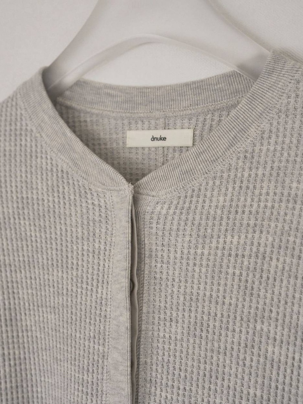 anuke(アンヌーク) Waffle Loose Henleytops - COLDBECK ONLINE