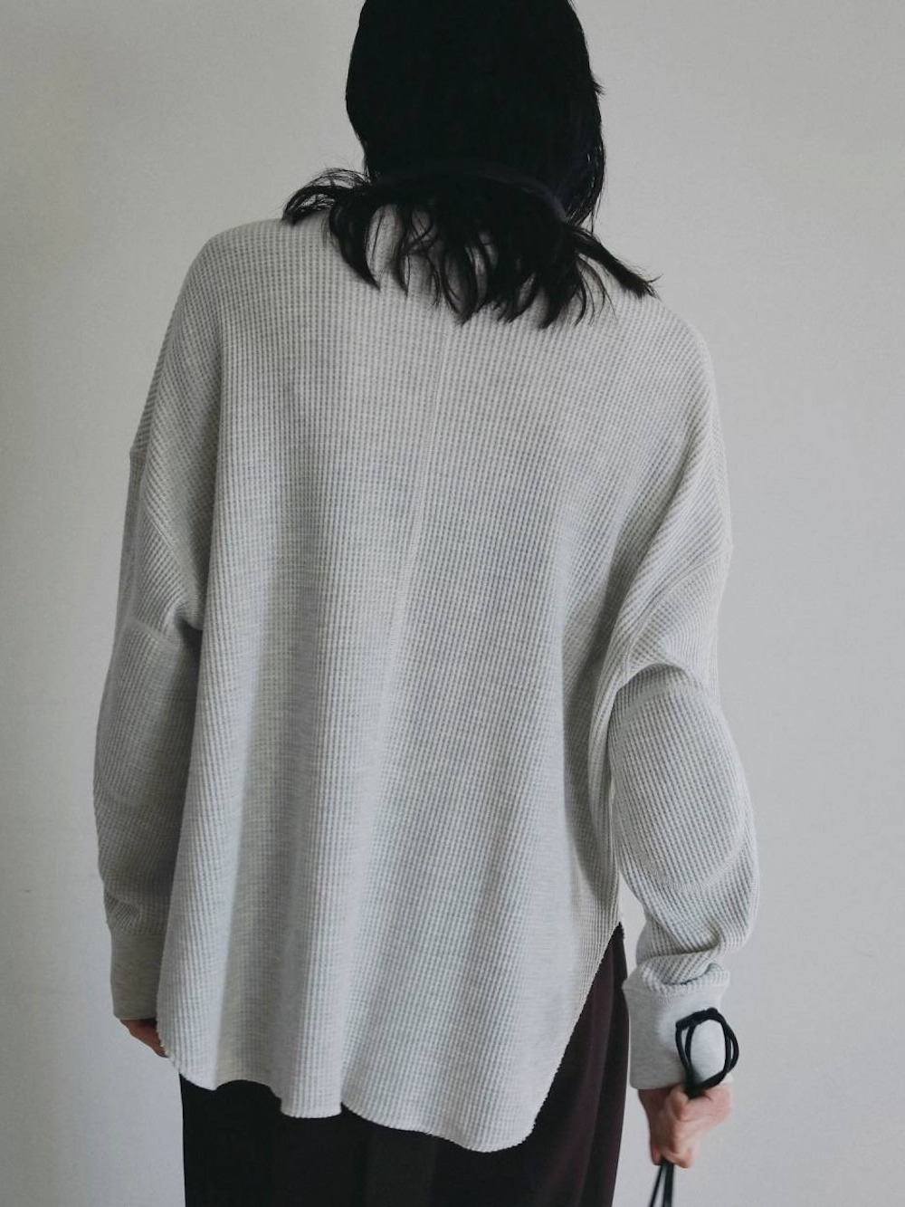 anuke(アンヌーク) Waffle Loose Henleytops - COLDBECK ONLINE