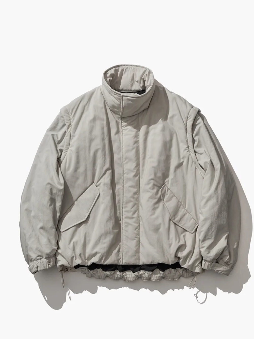 ATON(エイトン) FIBRIL NYLON SATIN DETACHABLE JACKET - COLDBECK