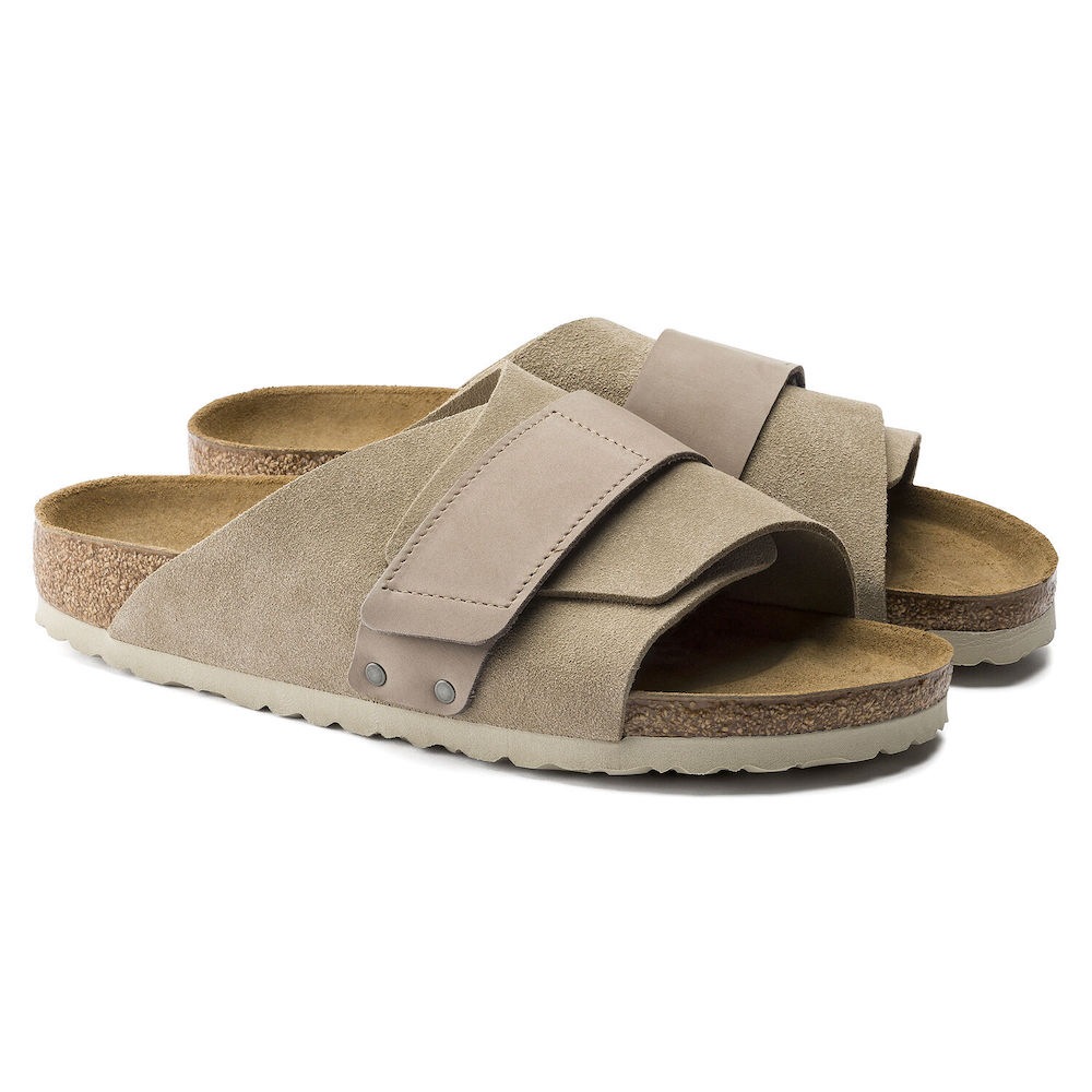 新品未使用　ビルケンシュトック　キョウト　ベージュ　グレー　ヌバック　スウェード BIRKENSTOCK ビルケンシュトック Kyoto キョウト ヌバック