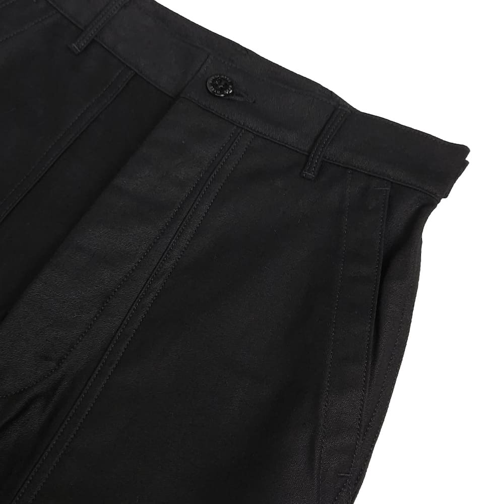 パンツ HYKE BACK SATIN BAKER PANTS size5 BLACK BACK SATIN BAKER PANTS-バックサテンベイカーパンツ-HYKE