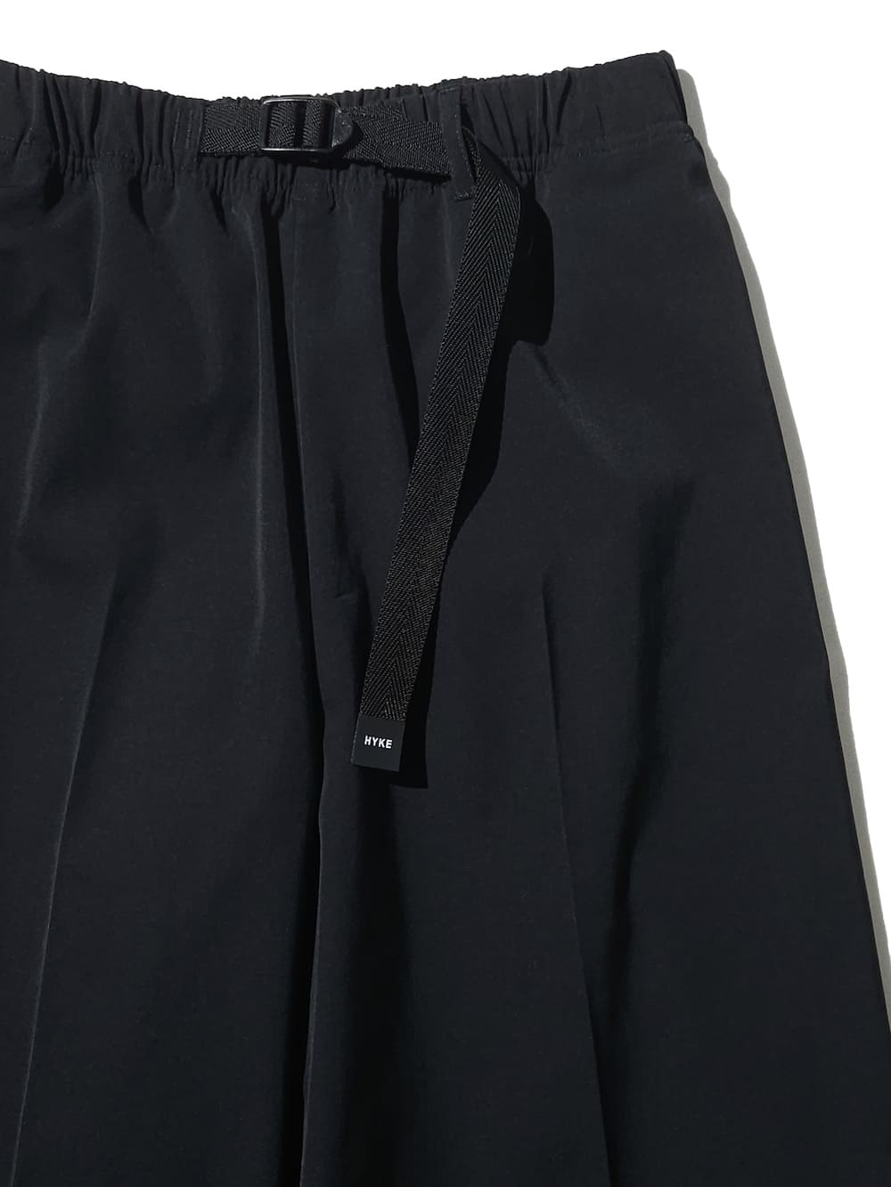 HYKE(ϥ) TASLAN TWILL WIDE LEG PANTS