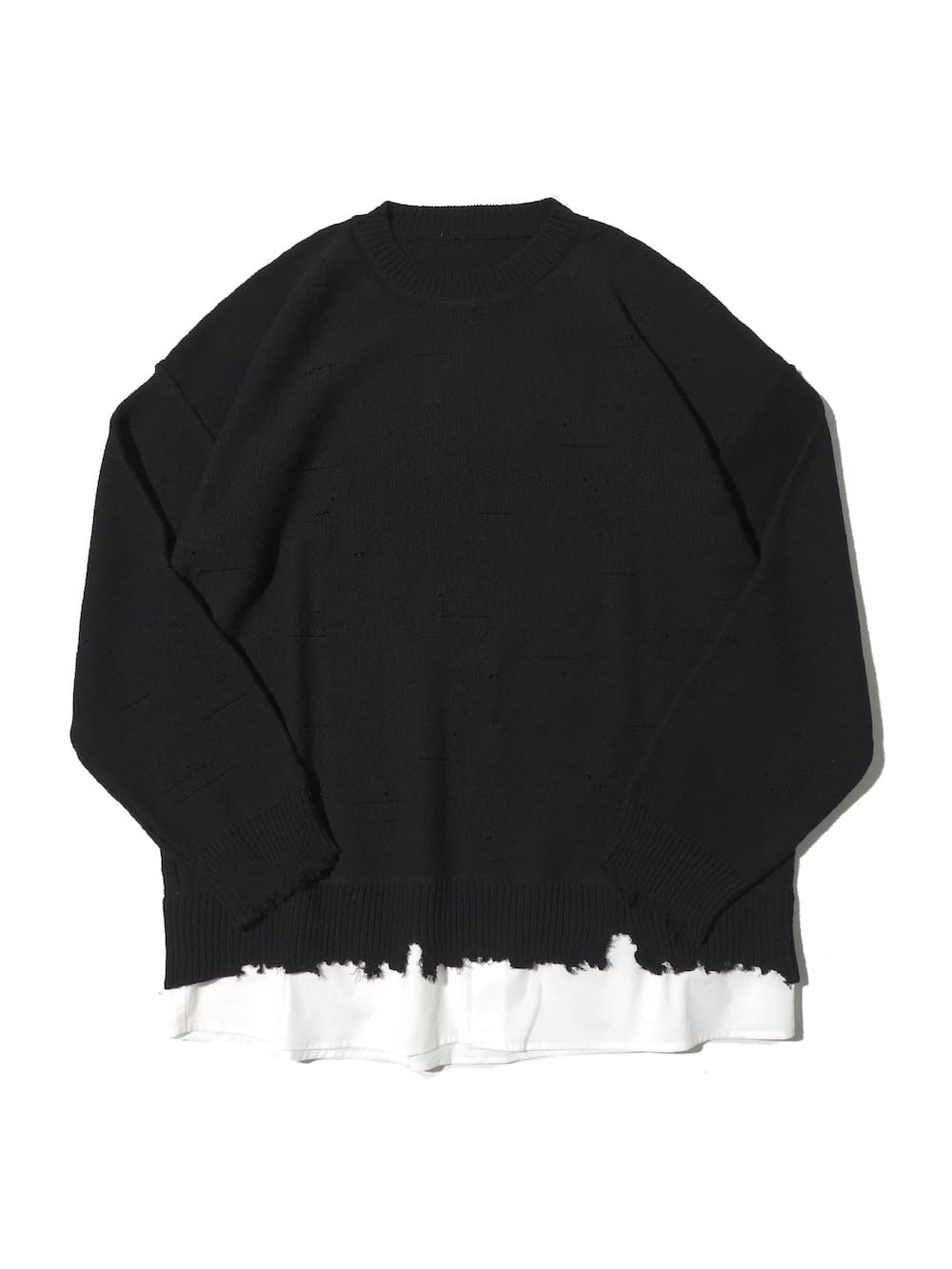 MM6 Maison Margiela(エムエムシックスメゾンマルジェラ) ディストレスドヘムセーター