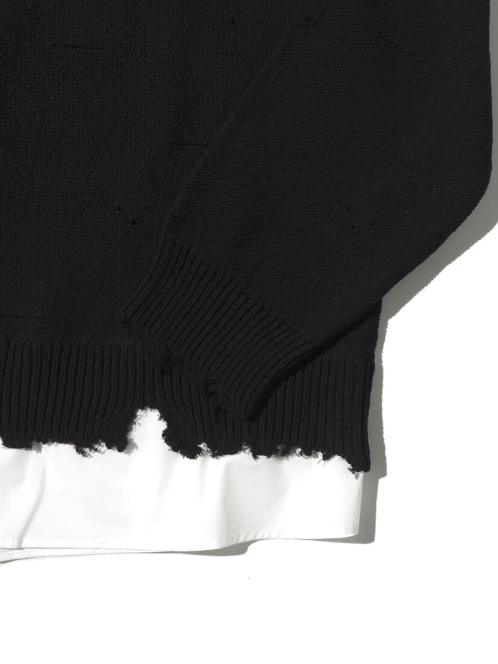 MM6 Maison Margiela(エムエムシックスメゾンマルジェラ) ディストレスドヘムセーター