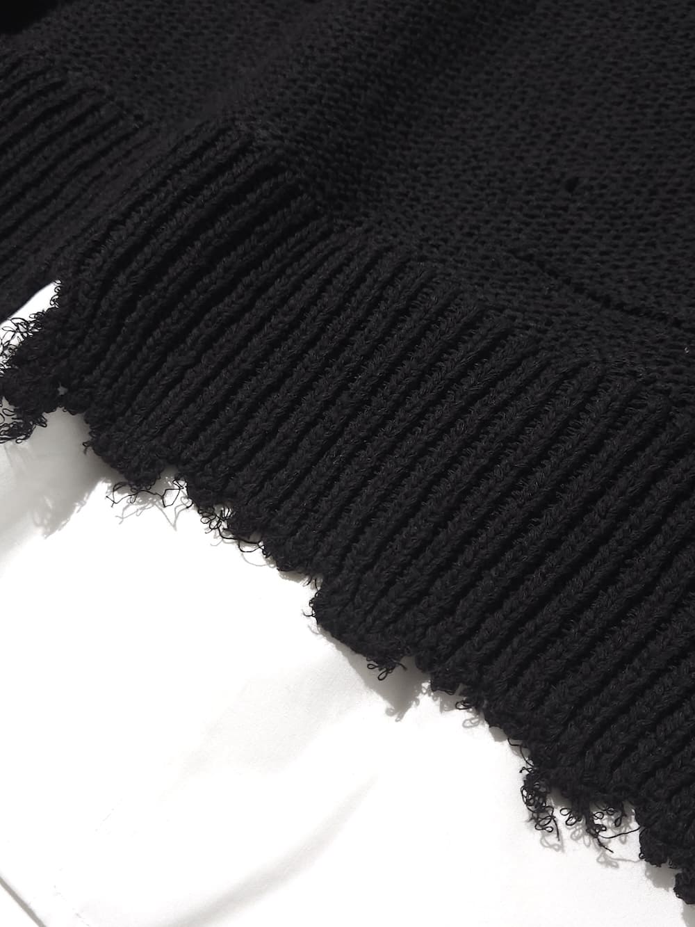 MM6 Maison Margiela(エムエムシックスメゾンマルジェラ) ディストレスドヘムセーター