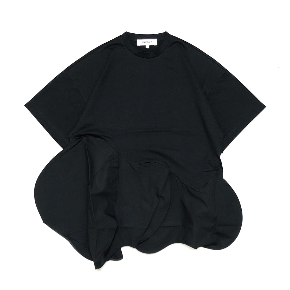 25SS】ENFOLD エンフォルド / FLOWER SLEEVE T-SHIRT / Tシャツ