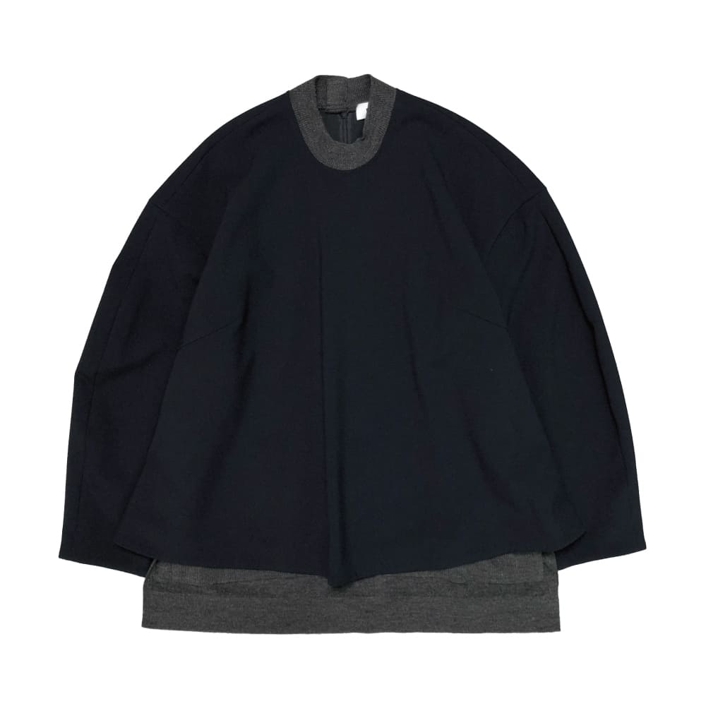 ENFOLD(エンフォルド) KNIT-LAYERED PULLOVER