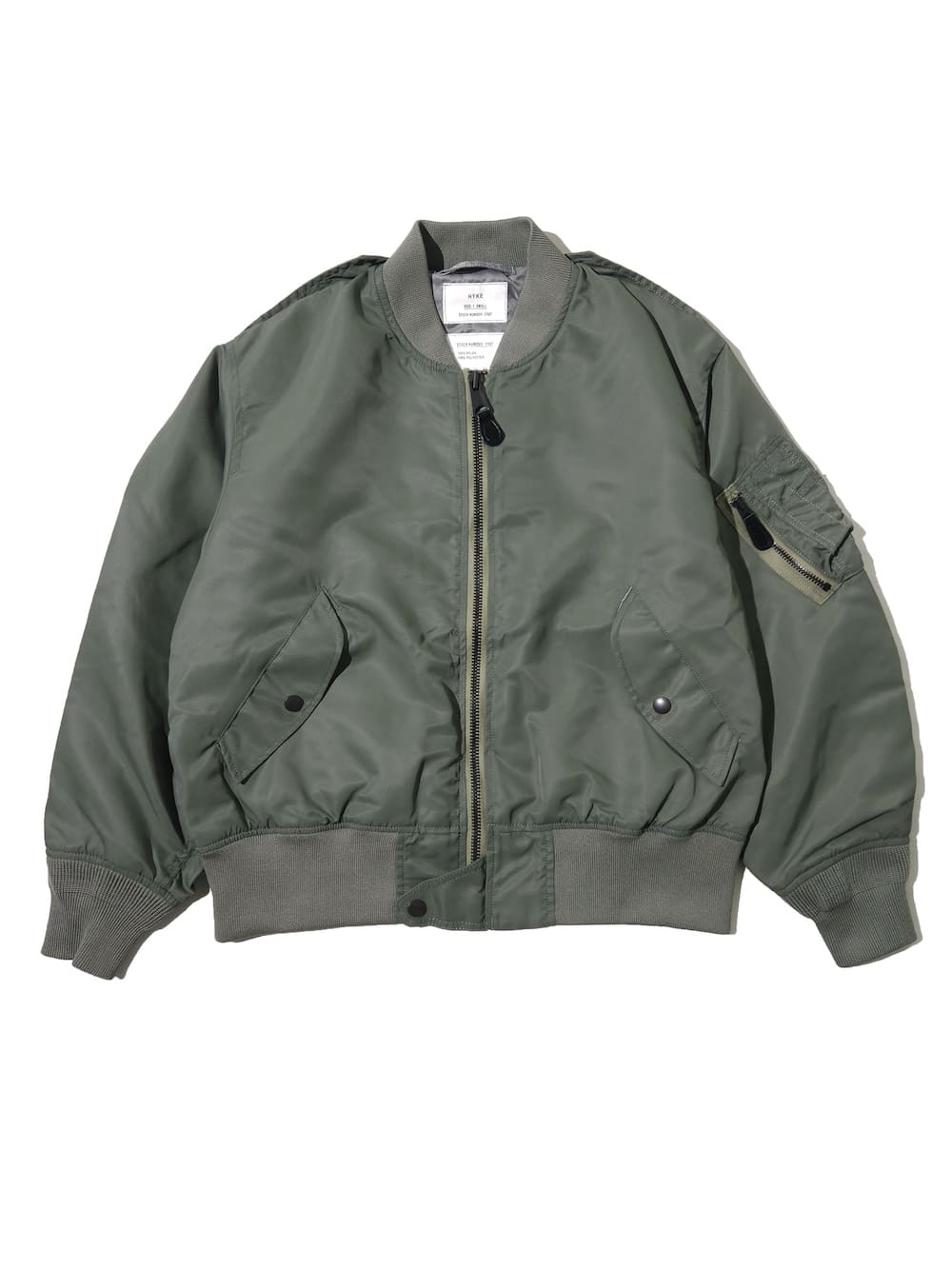 5新品 HYKE メンズ TYPE L-2A JACKET ブルゾン カーキ HYKE(ハイク) TYPE L-2A JACKET - COLDBECK ONLINE（コールベック