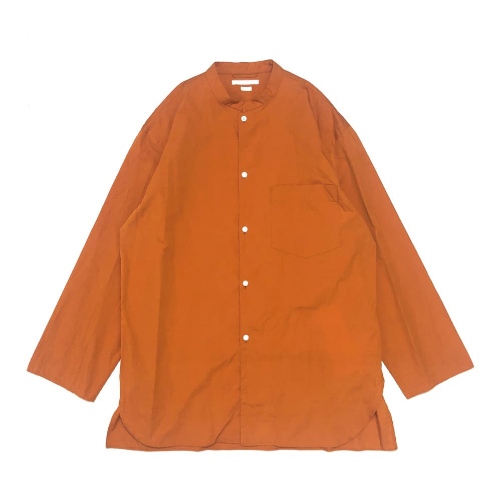 SALE】blurhms(ブラームス) シャンブレースタンドカラーカフレスシャツ