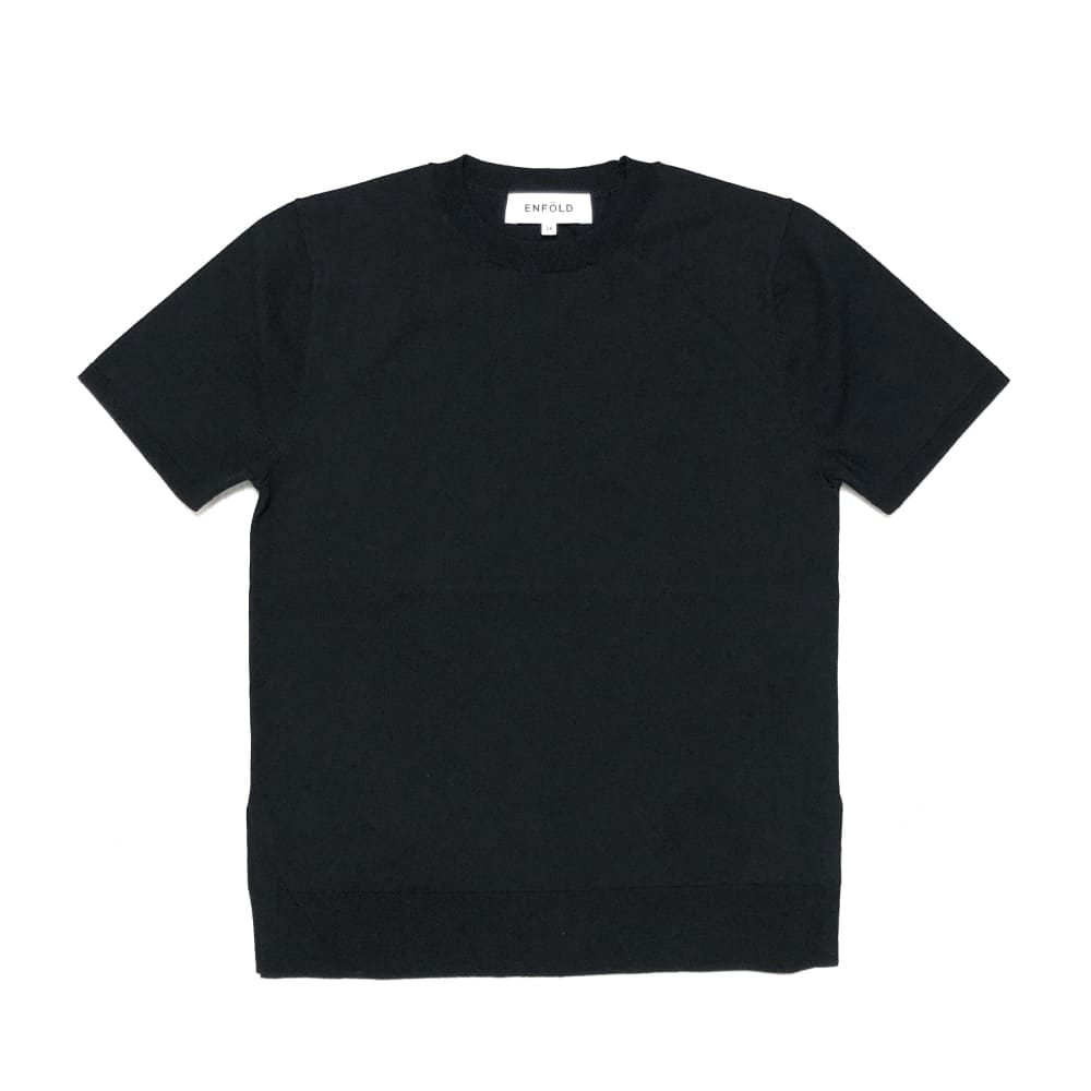 ENFOLD(ե) KNIT T-SHIRT