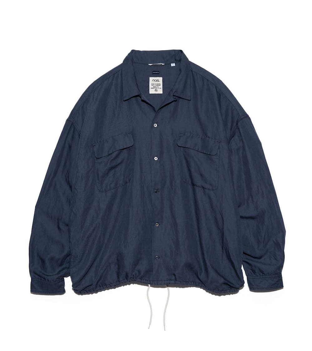 nanamica(ʥʥߥ) Open Collar Cupra Hemp Shirt