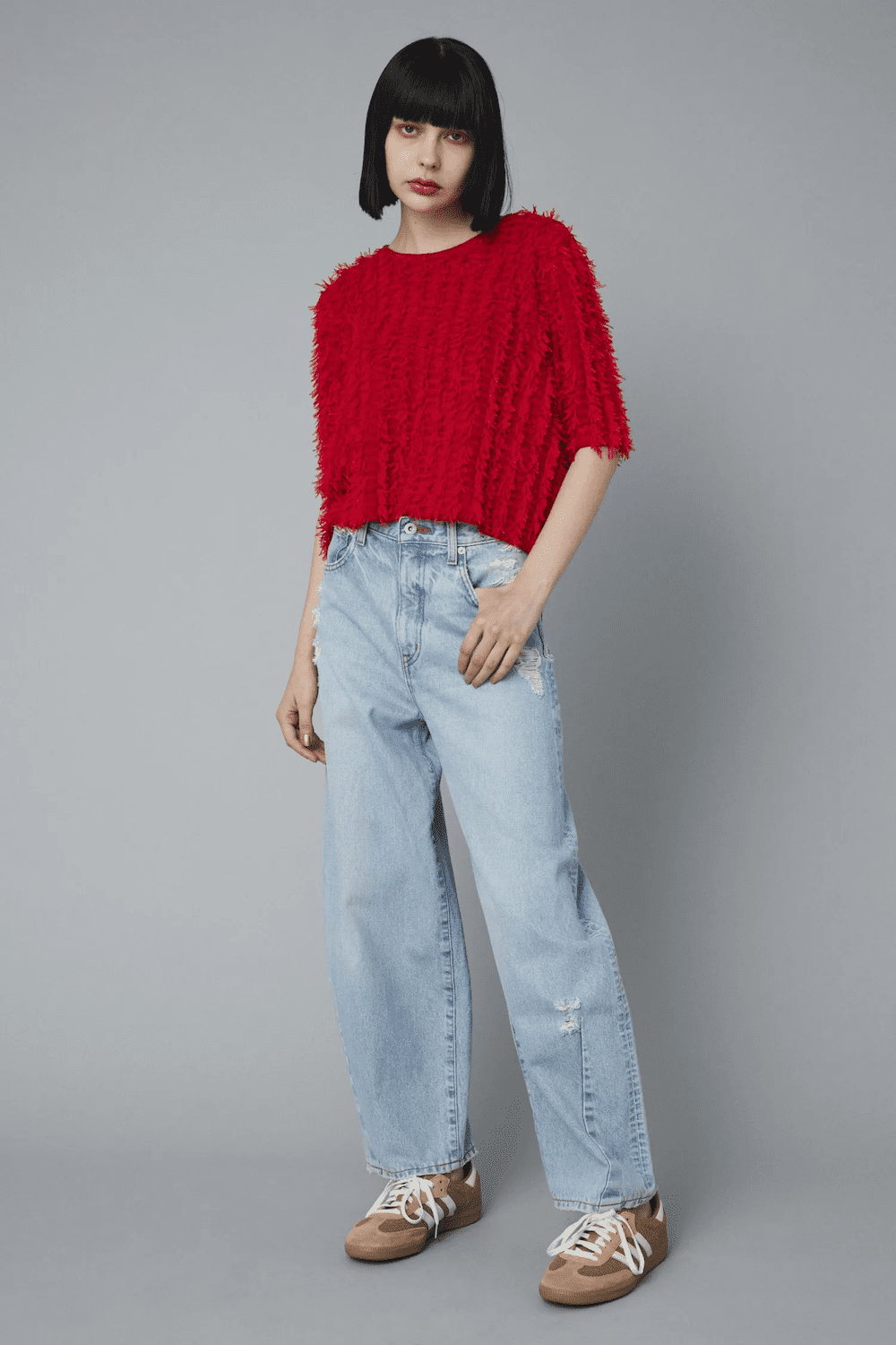 全商品オープニング価格！ Cut HeRIN.CYE(ヘリンドットサイ) fringe COLDBECK - tops knit トップス