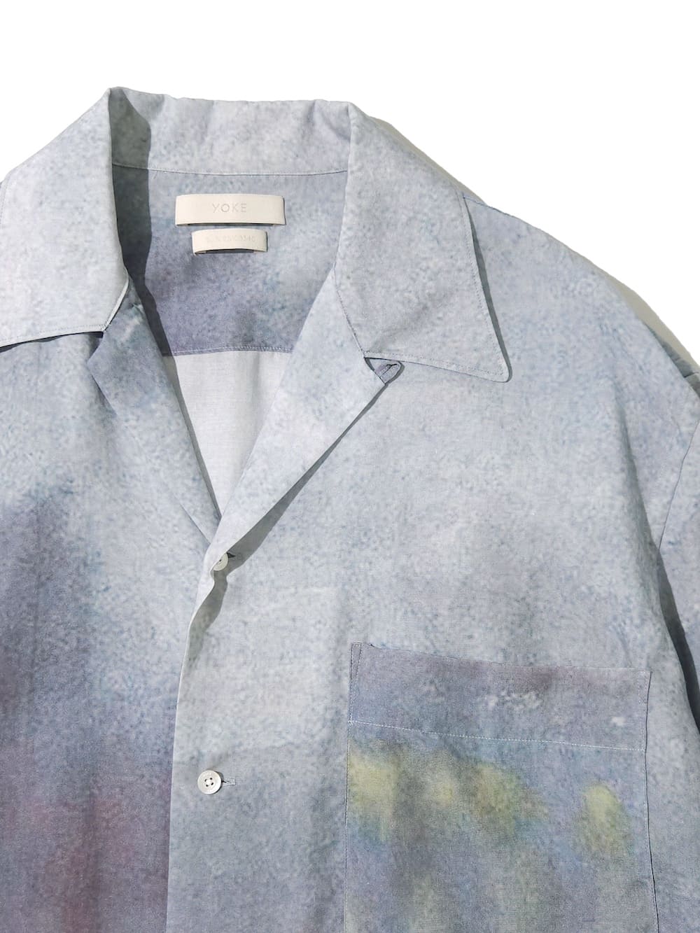 YOKE(ヨーク) LANDSCAPE PRINTED OPEN COLLAR SHIRT