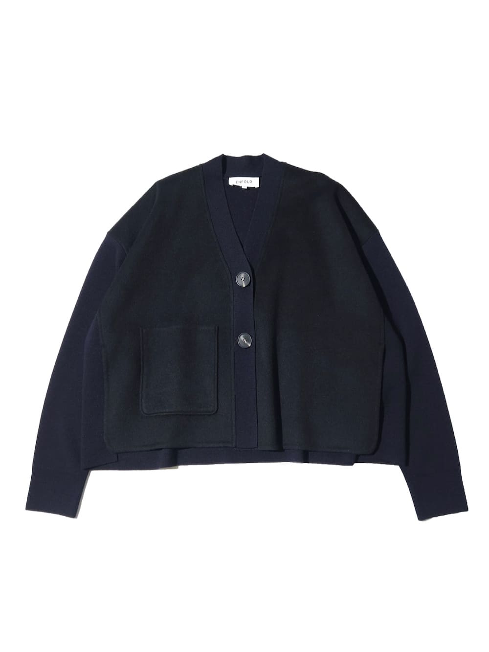 ENFÖLD KNIT×TAFFETA BLOUSON　38 Bottega Veneta - Green Abstract Chenille Jacket | Mitchell