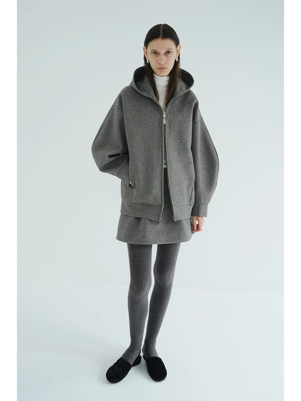 トップス CLANE CONSTRUCTIVE BONDING HOODIE MIX 2 CLANE(クラネ) CONSTRUCTIVE BONDING HOODIE - COLDBECK ONLINE