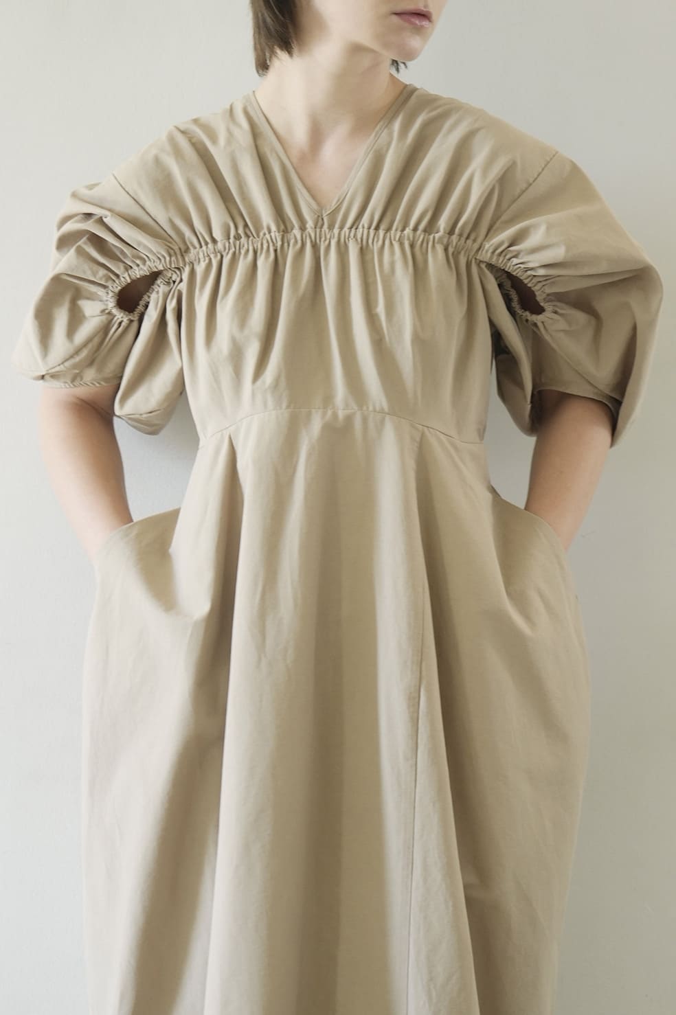 SALECLANE() CROSSING GATHER ONEPIECE
