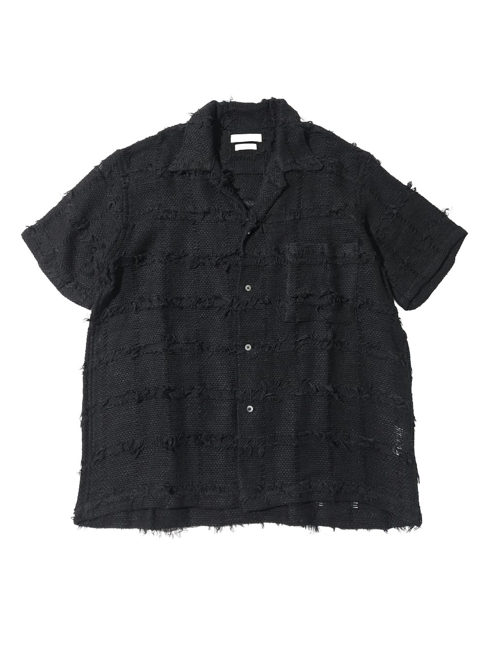 新品未使用 YOKE 2025aw 開襟シャツ YOKE(ヨーク) FRINGE CHECK TWEED OPEN COLLAR SHIRT - COLDBECK