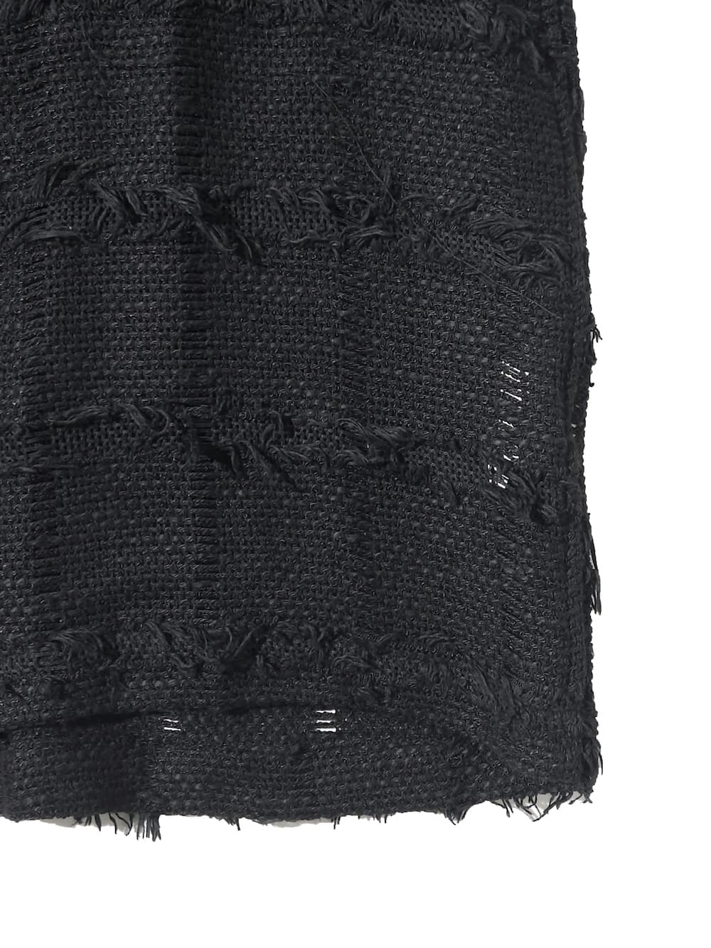 YOKE(ヨーク) FRINGE CHECK TWEED OPEN COLLAR SHIRT - COLDBECK