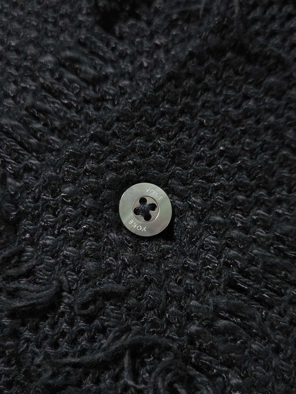 YOKE(ヨーク) FRINGE CHECK TWEED OPEN COLLAR SHIRT - COLDBECK