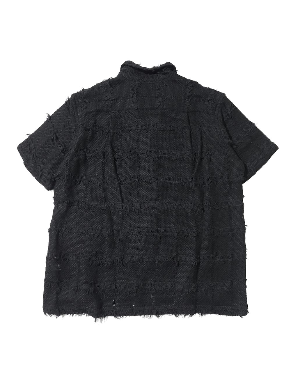 YOKE(ヨーク) FRINGE CHECK TWEED OPEN COLLAR SHIRT - COLDBECK