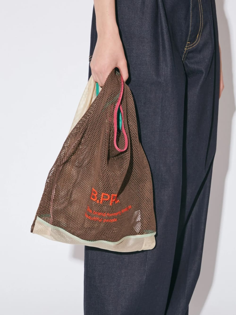 【SALE】beautiful people(ビューティフルピープル) B.PPL flip mesh bag