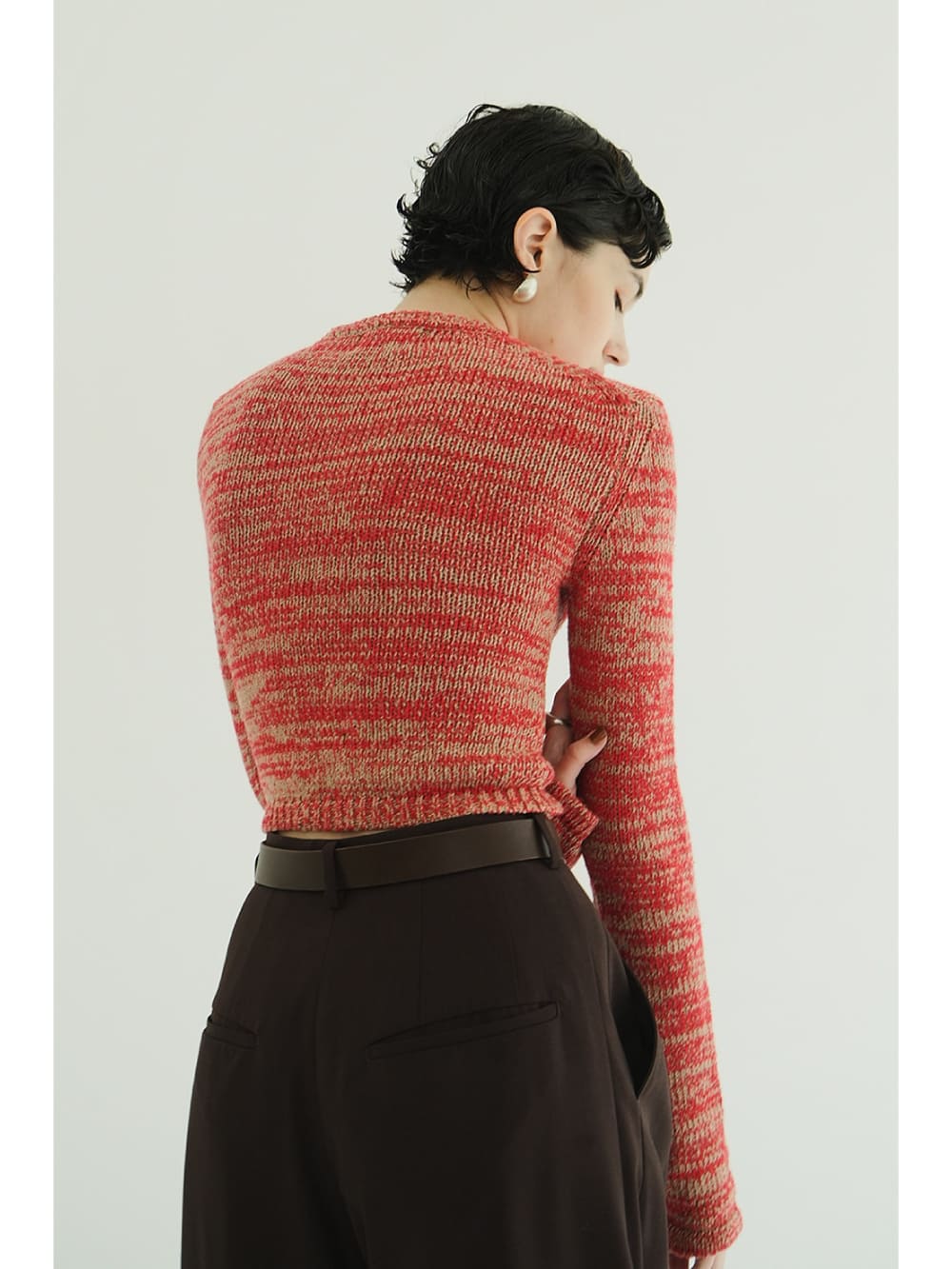 【SALE】CLANE(クラネ) COTTON SHORT KNIT TOPS