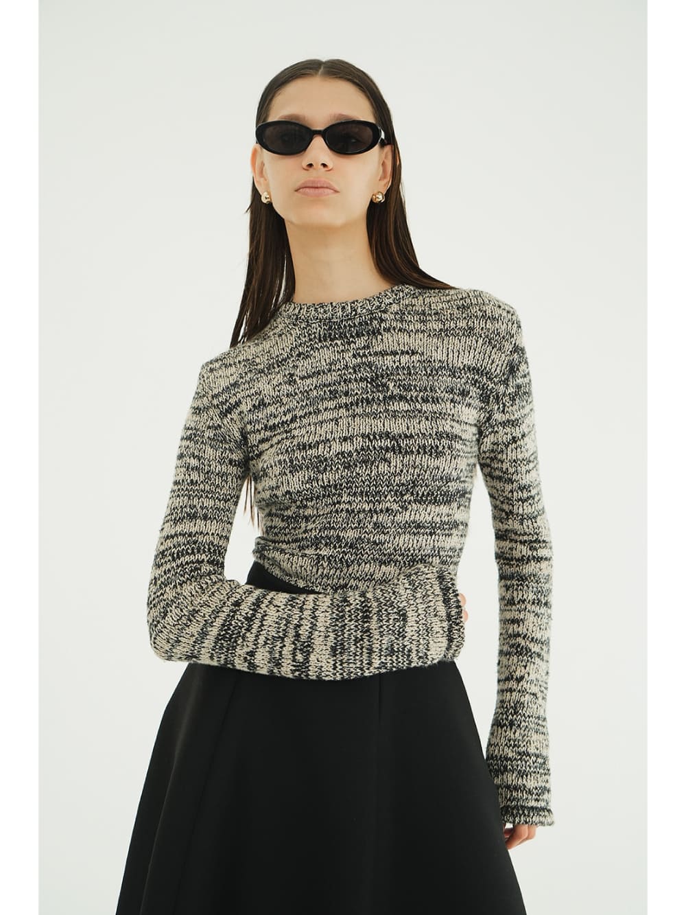 【SALE】CLANE(クラネ) COTTON SHORT KNIT TOPS