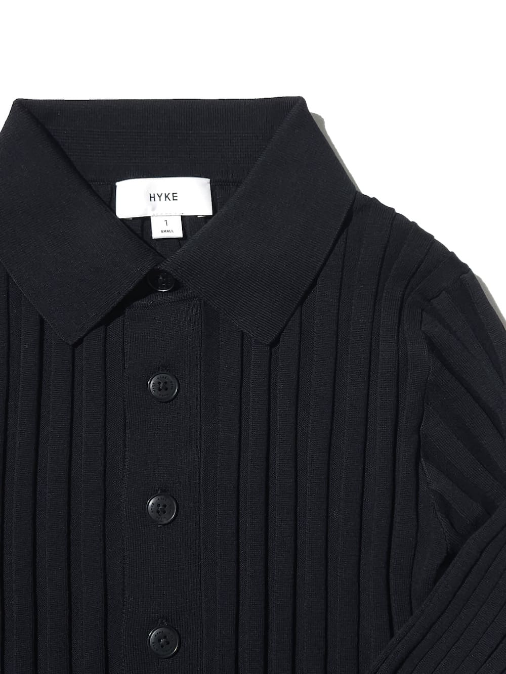 HYKE(ハイク) WIDE RIBBED POLO SWEATER - COLDBECK ONLINE