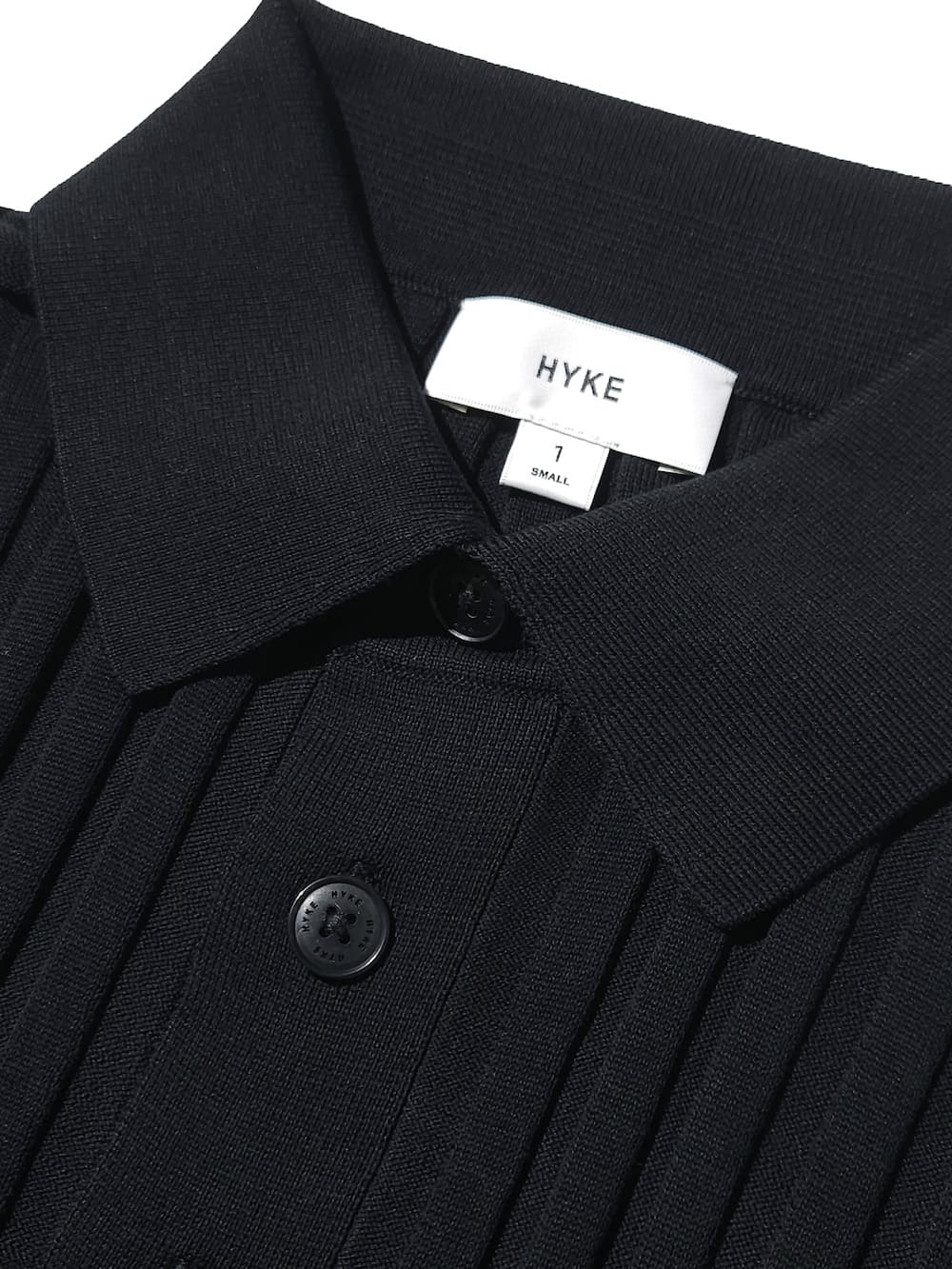HYKE(ハイク) WIDE RIBBED POLO SWEATER - COLDBECK ONLINE（コール