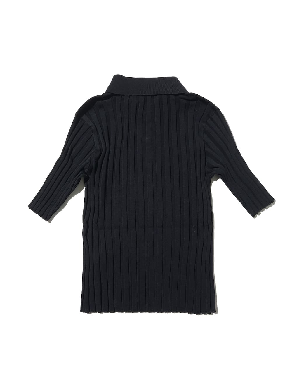 【現行品】 HYKE 25SS WIDE RIBBED POLO SWEATER WIDE RIBBED POLO SWEATER 25FW