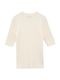 CLANE() H/N HALF SLEEVE RIB KNIT TOPS