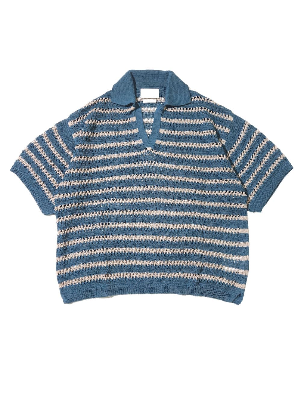 YOKE(ヨーク) BORDER MESH KNIT SKIPPER POLO SHIRT - COLDBECK ONLINE
