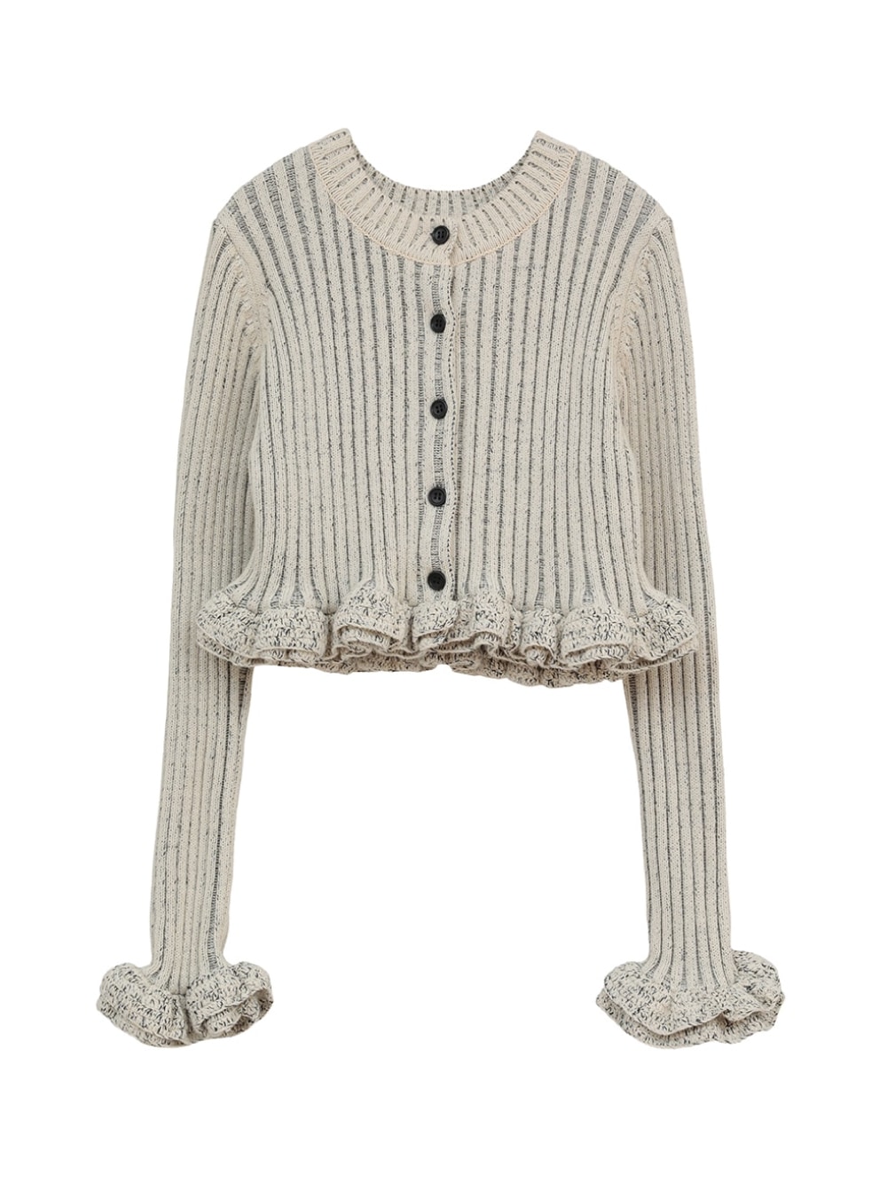CLANE(クラネ) W FACE SHORT FRILLED KNIT TOPS - COLDBECK ONLINE