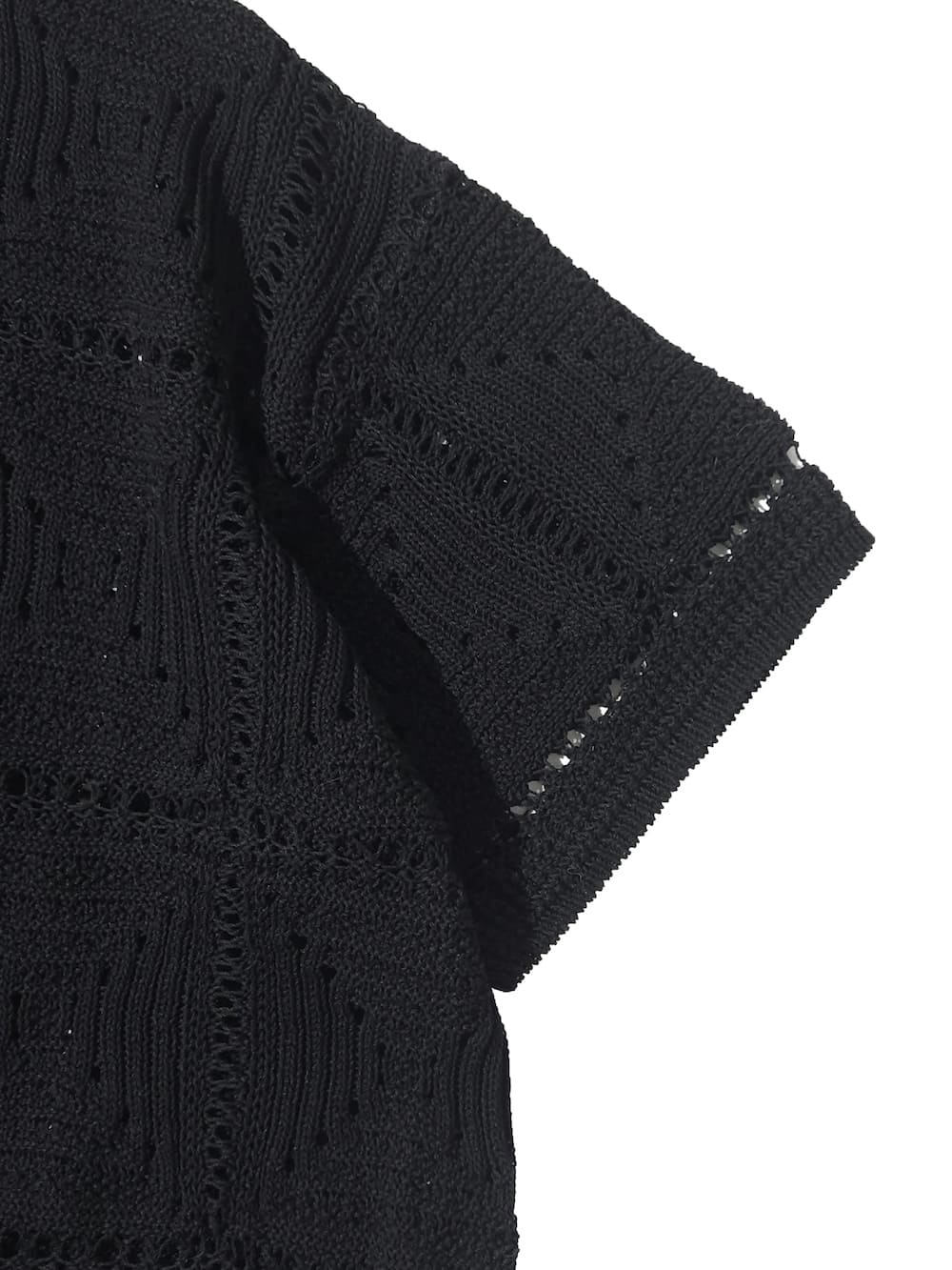 YoKE 22－23 FW コレクションスタッフ用 Tシャツ 黒 YOKE(ヨーク) CROCHET KNIT SHIRT - COLDBECK ONLINE（コールベック