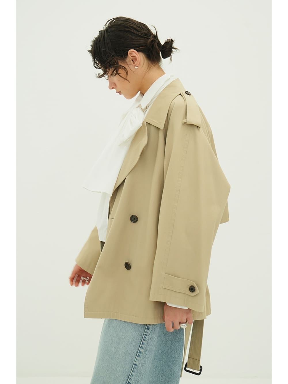 【新品未使用】CLANE OVER SHORT TRENCH COAT CLANE(クラネ) OVER SHORT TRENCH COAT - COLDBECK ONLINE（コール
