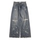 DAIRIKU(ꥯ) Super Damage Wide Denim Pants