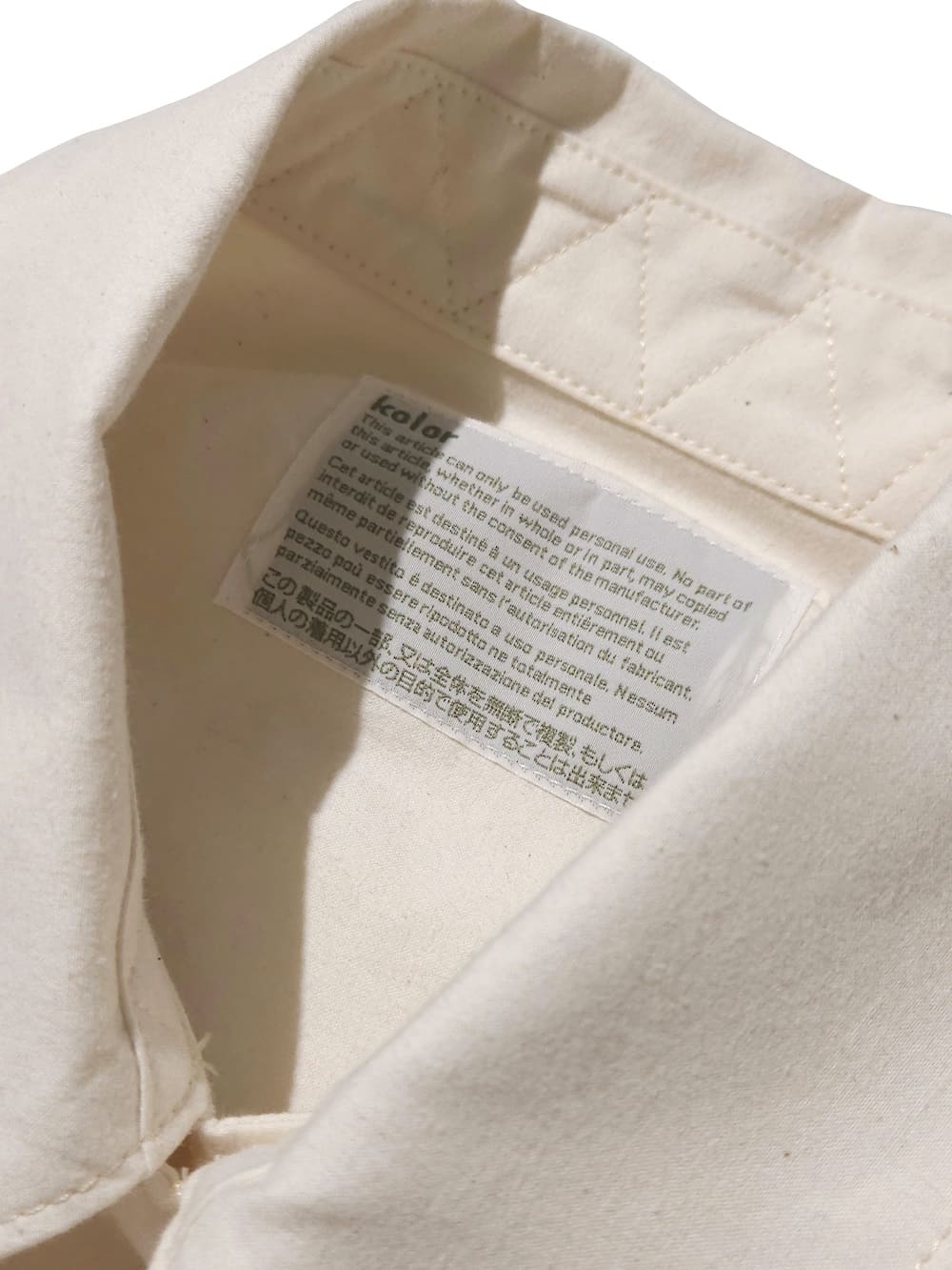 SALE】kolor(カラー) バフクロスブルゾン - COLDBECK ONLINE（コール