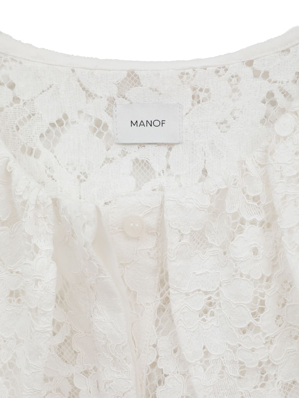 MANOF(マノフ) LACE COLLAR SHIRT