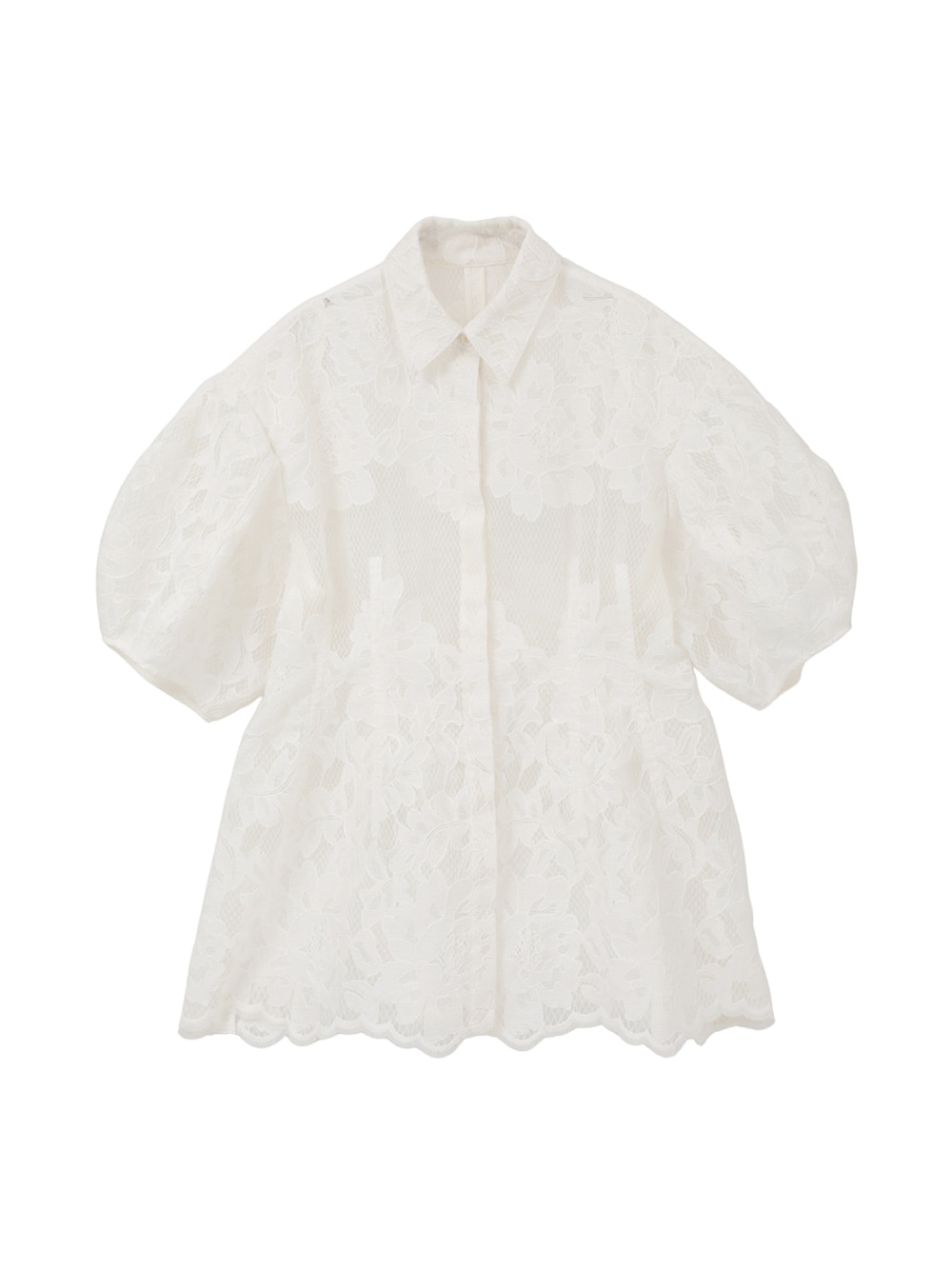 CLANE(クラネ) FLOWER LACE WAIST SHAPE TOPS - COLDBECK ONLINE