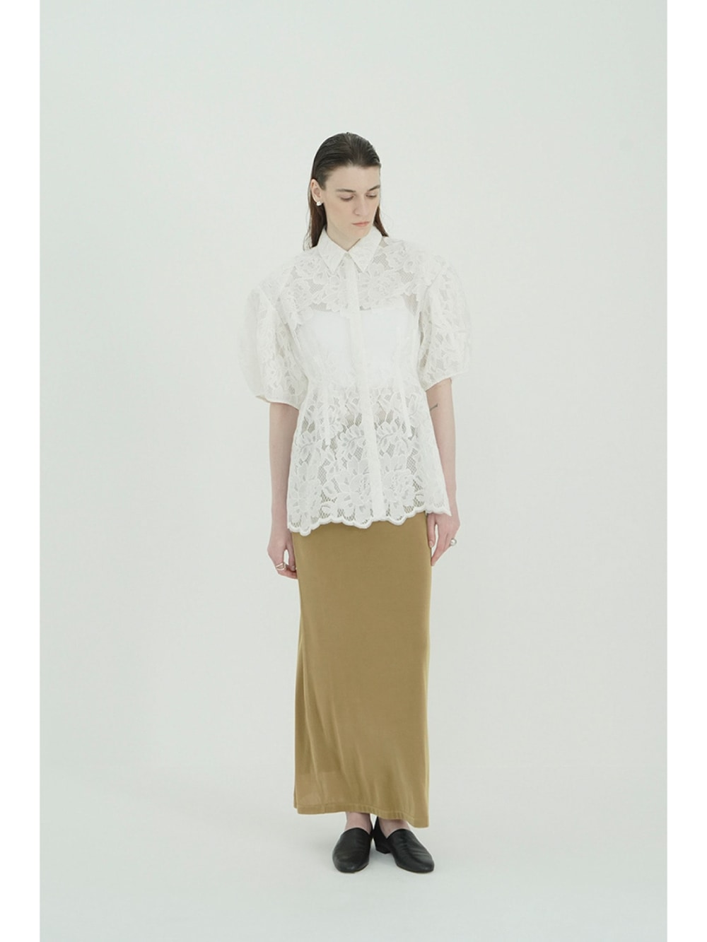 トップス CLANE FLOWER LACE WAIST SHAPE TOPS CLANE(クラネ) FLOWER LACE WAIST SHAPE TOPS - COLDBECK ONLINE