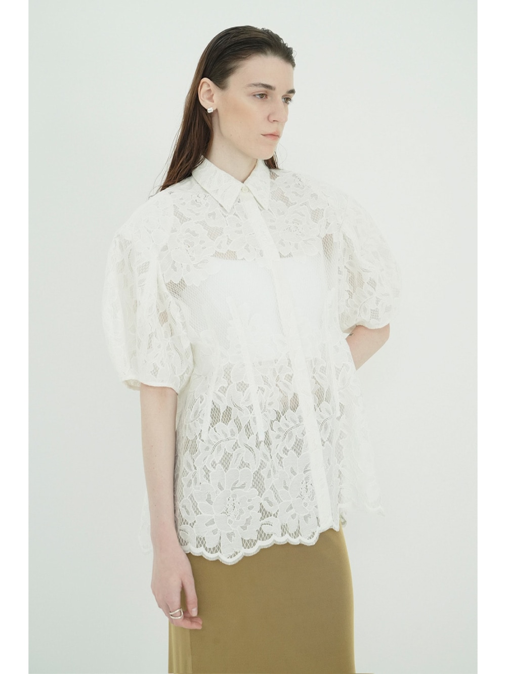 トップス CLANE FLOWER LACE WAIST SHAPE TOPS CLANE(クラネ) FLOWER LACE WAIST SHAPE TOPS - COLDBECK ONLINE