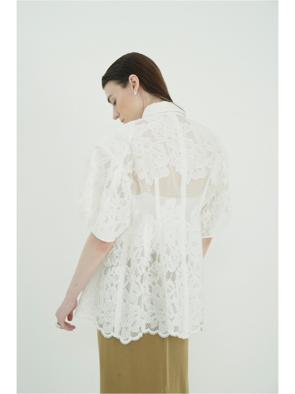 CLANE(クラネ) FLOWER LACE WAIST SHAPE TOPS - COLDBECK ONLINE