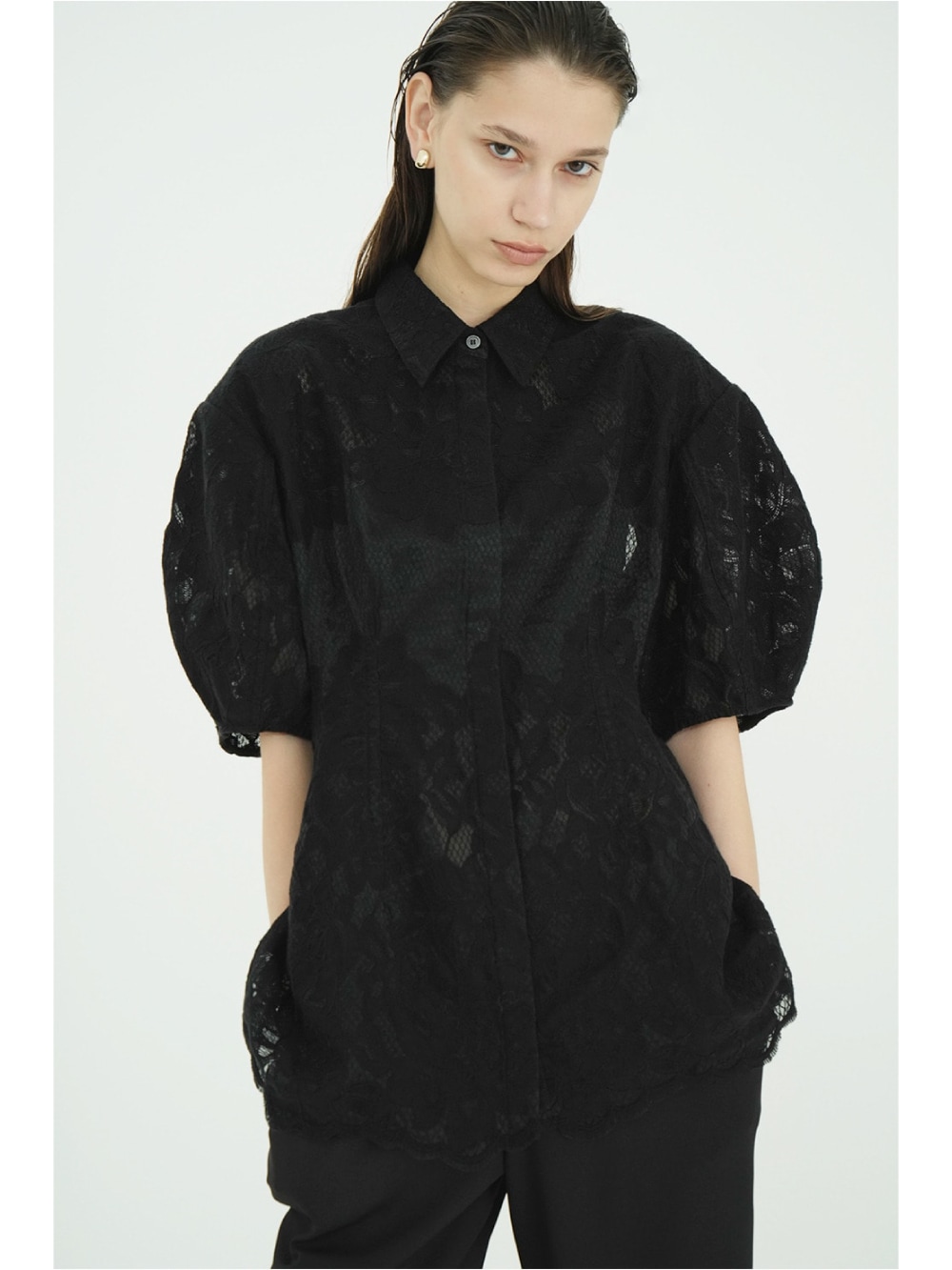 トップス CLANE FLOWER LACE WAIST SHAPE TOPS CLANE(クラネ) FLOWER LACE WAIST SHAPE TOPS - COLDBECK ONLINE