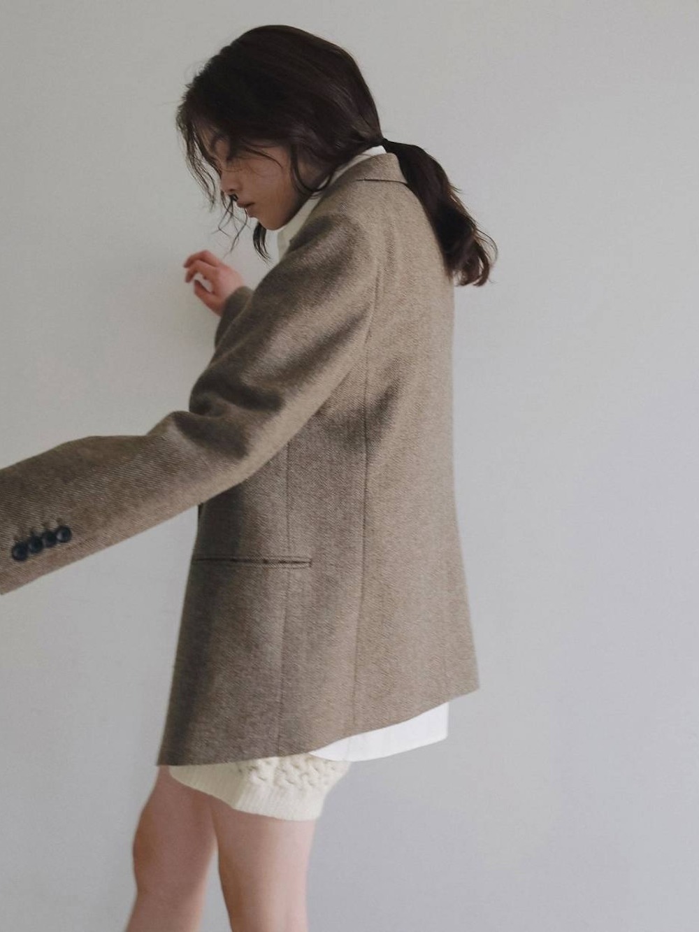 anuke(アンヌーク) Herringbone Wool Jacket - COLDBECK ONLINE