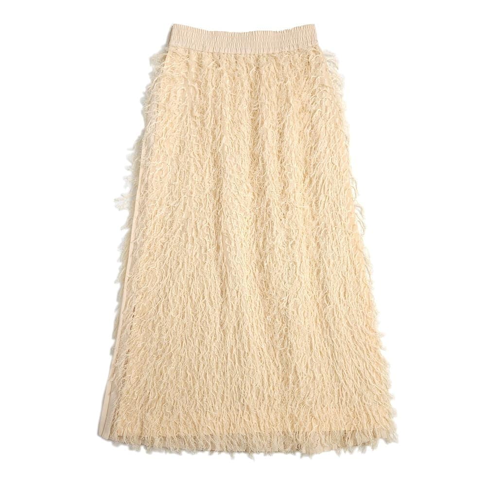 【SALE】HYKE(ハイク) FRINGE SKIRT