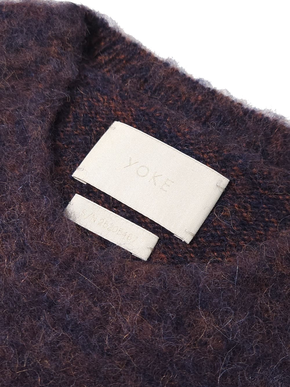 YOKE(ヨーク) 3Color Mix Baby Alpaca Crewneck Sweater