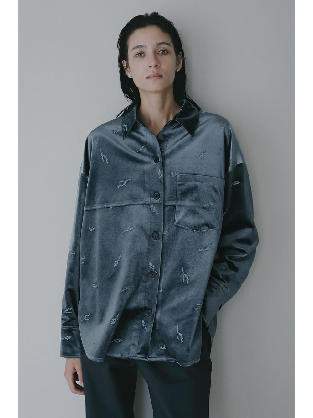 MANOF(マノフ) VELOUR EMBROIDERY SHIRT - COLDBECK ONLINE（コール