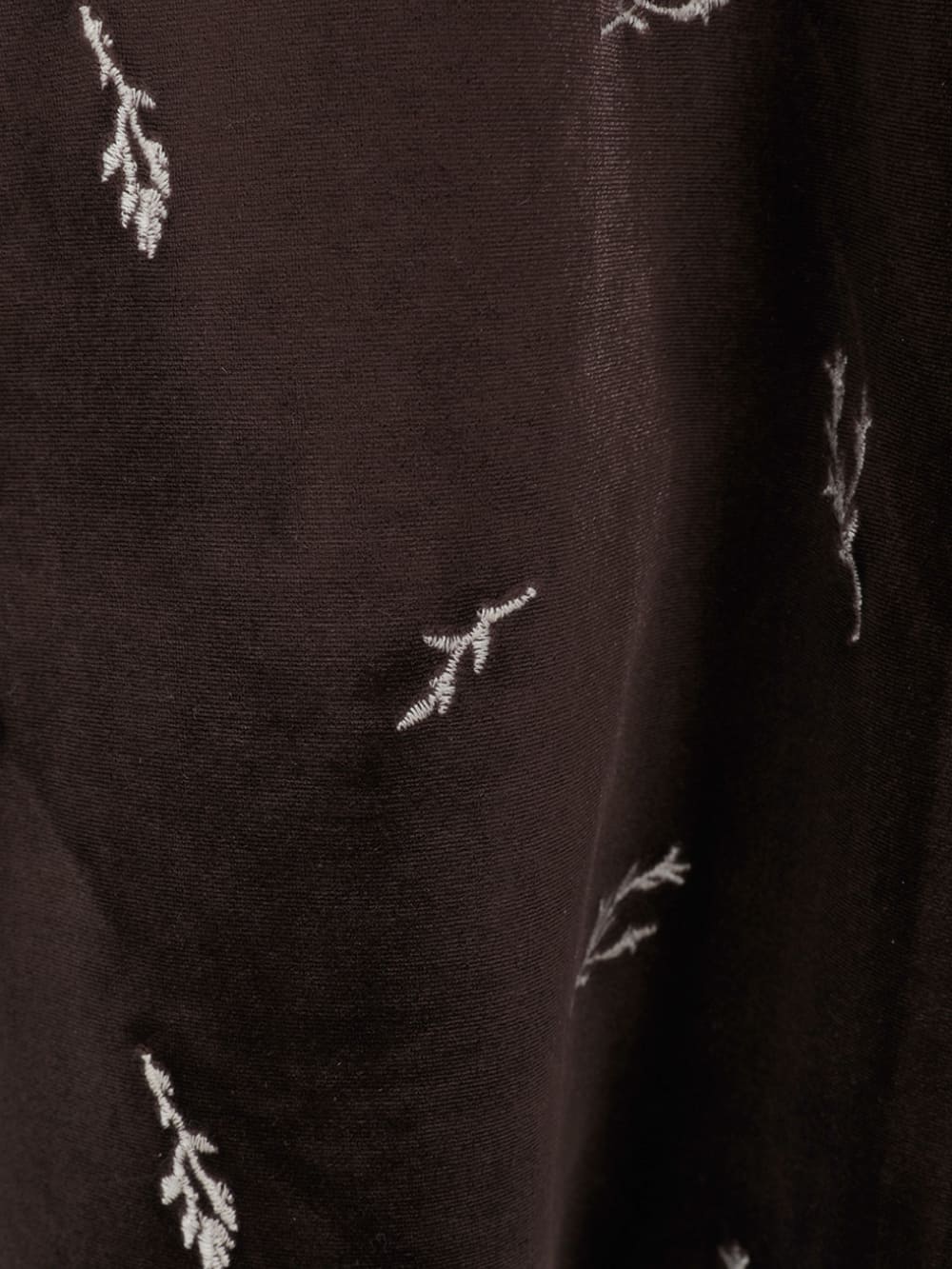 MANOF(マノフ) VELOUR EMBROIDERY SHIRT