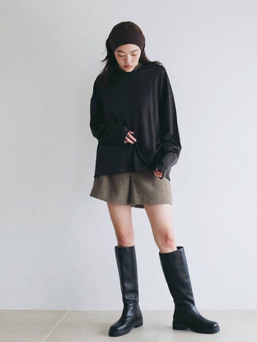anuke(アンヌーク) Herringbone Short Pants - COLDBECK ONLINE