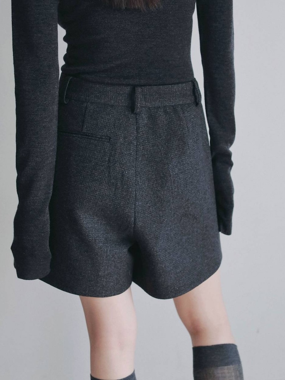 anuke(アンヌーク) Herringbone Short Pants - COLDBECK ONLINE